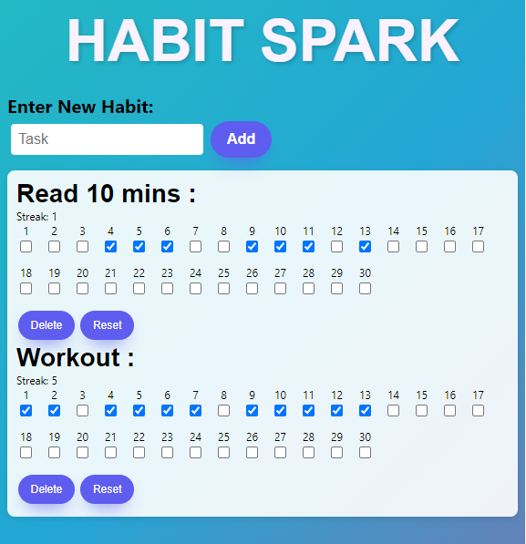Habit Spark: Habit Tracker 1