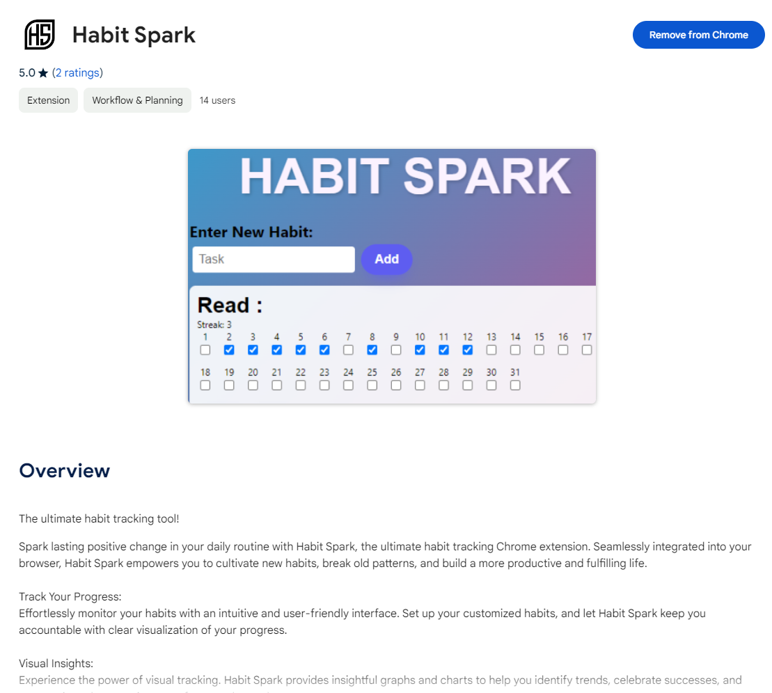 Habit Spark: Habit Tracker 2