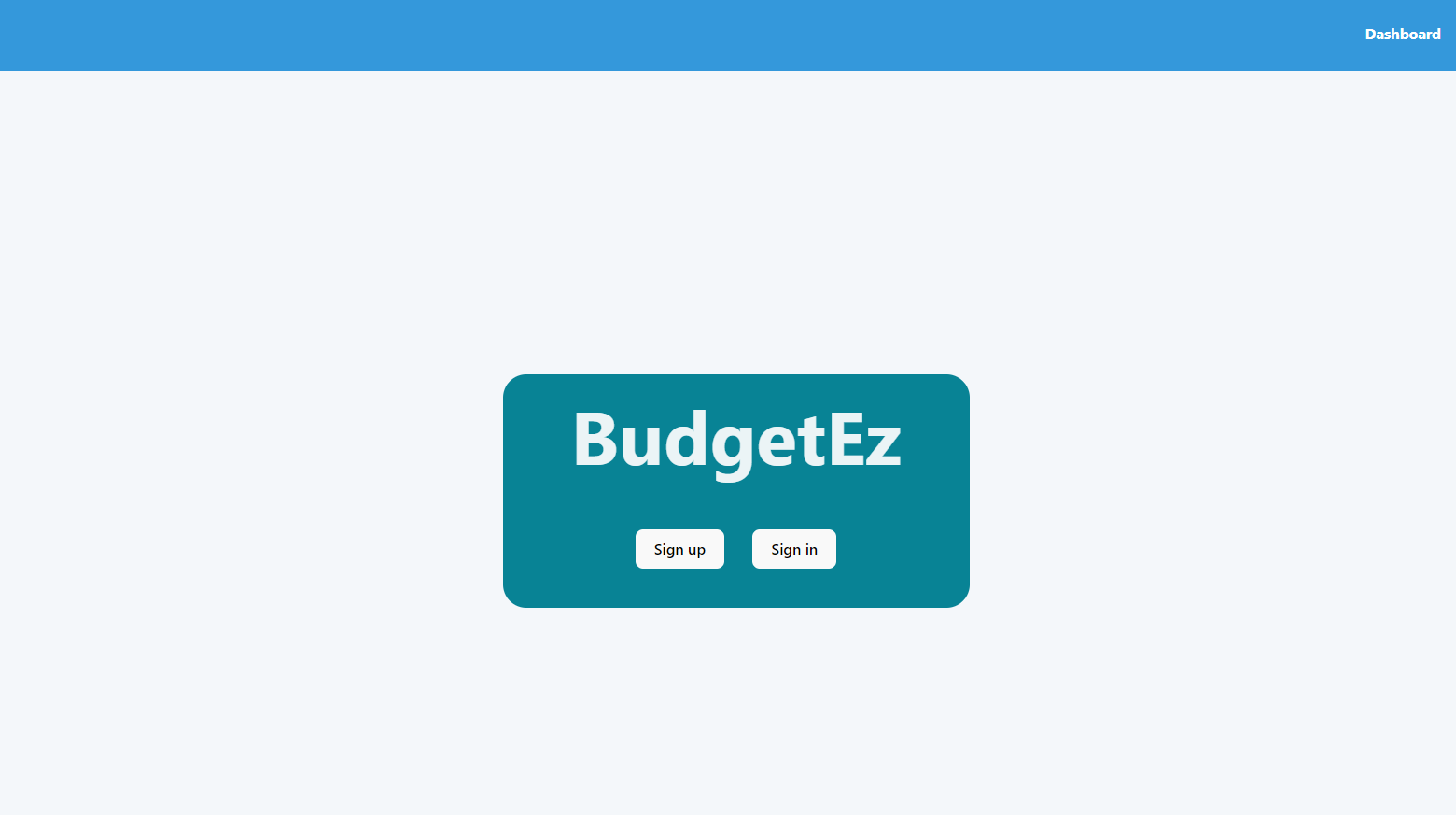 BudgetEz: Finance Tracker 1